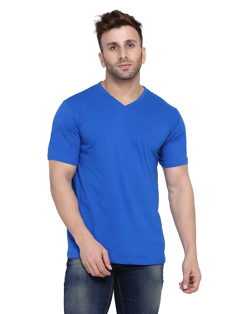 men short sleeved solid t-shirt