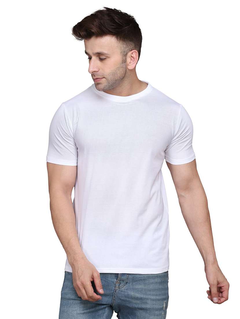 men short sleeved solid t-shirt