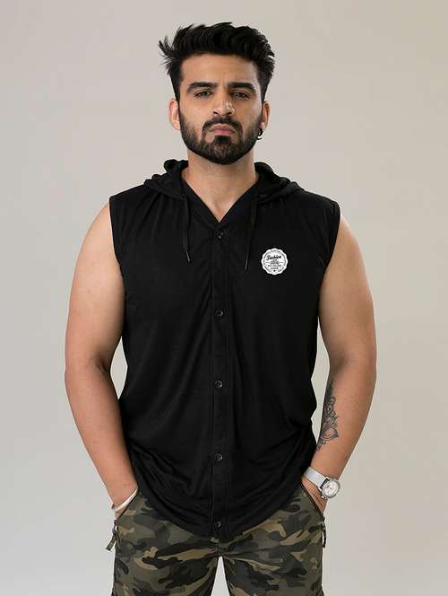men black regular fit collared casual shirt - 21384008 -  Standard Image - 0