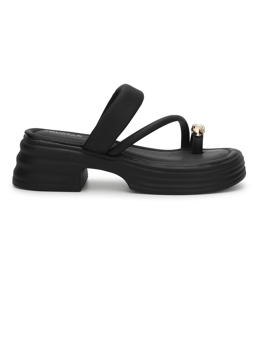 women black toe separator sandal - 21384950 - Standard Image - 2