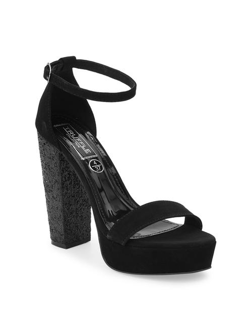 women black ankle strap sandal - 21384962 - Standard Image - 0