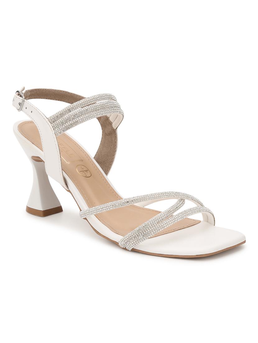 women white ankle strap sandal - 21384969 -  Zoom Image - 0