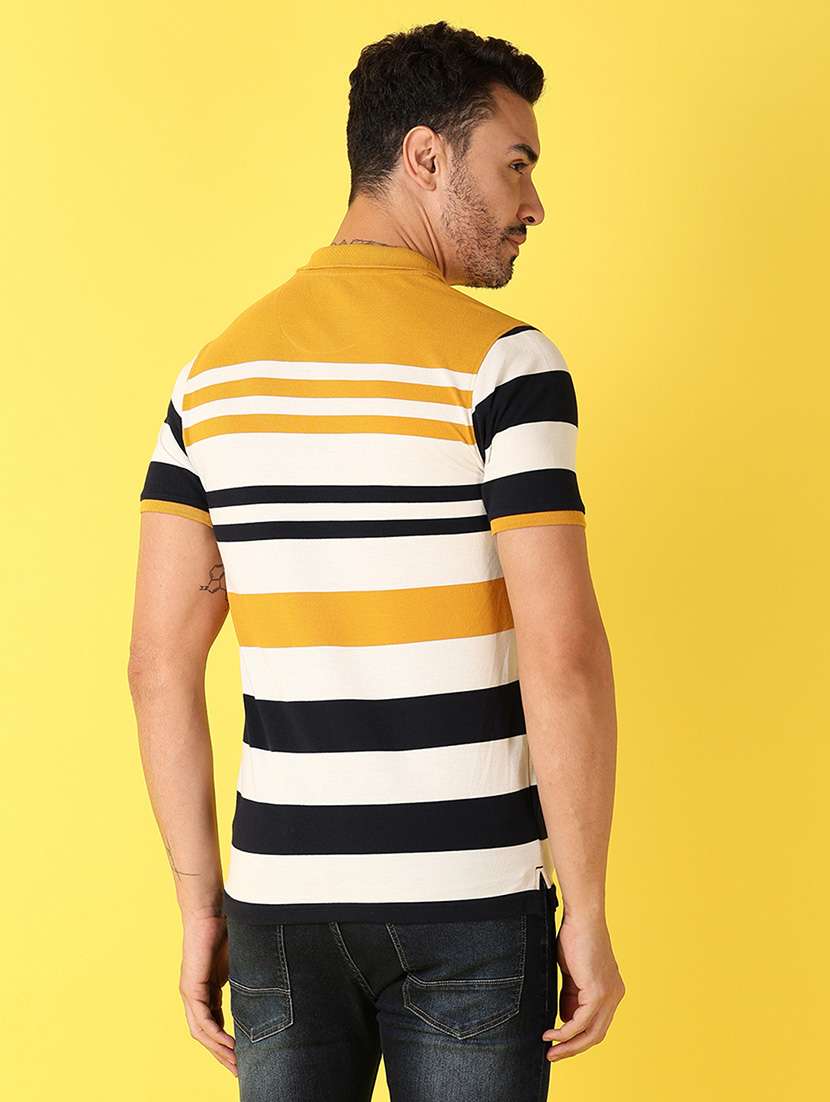 men stripes polo neck t-shirts - 21385575 -  Standard Image - 2