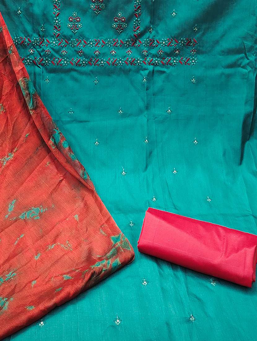 women embroidered unstitched suit set - 21385976 - Standard Image - 2