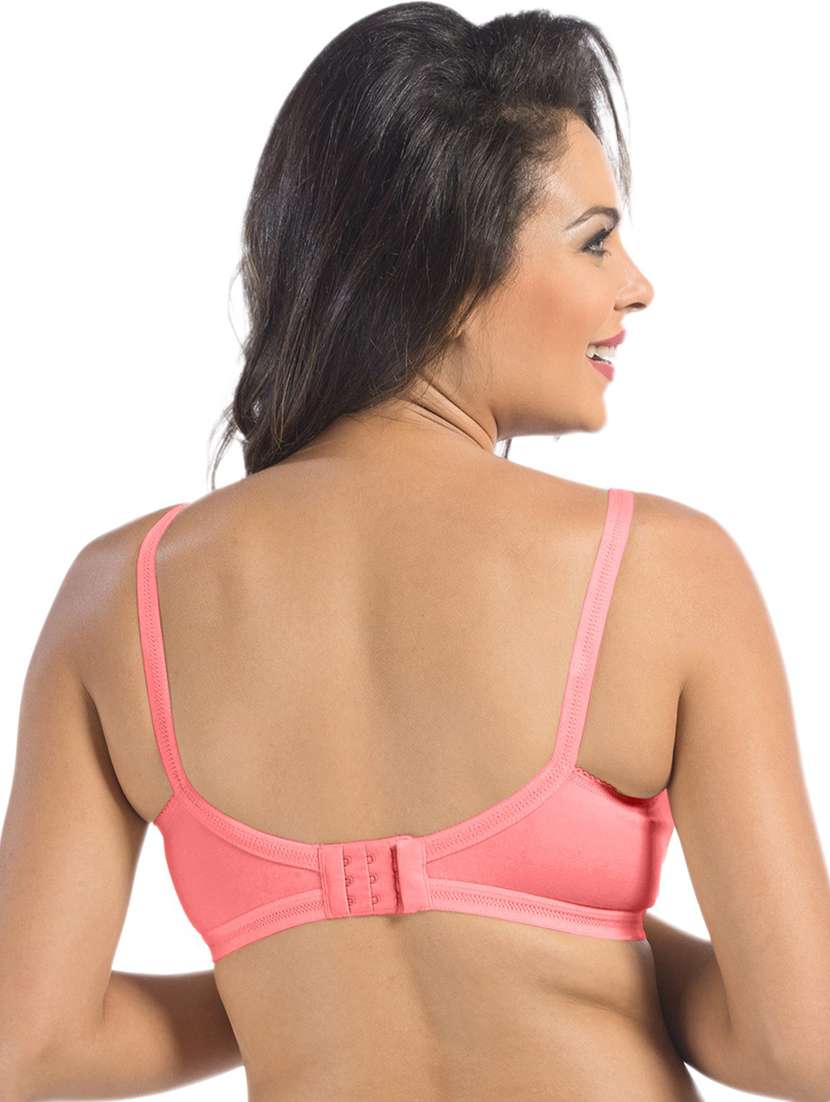 women pink self design regular bra - 21386061 - Standard Image - 2