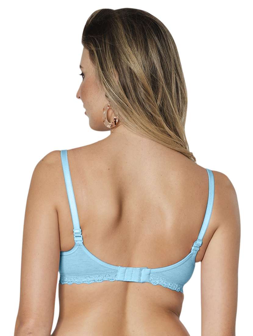 women light blue polyester regular bra - 21386193 -  Standard Image - 2