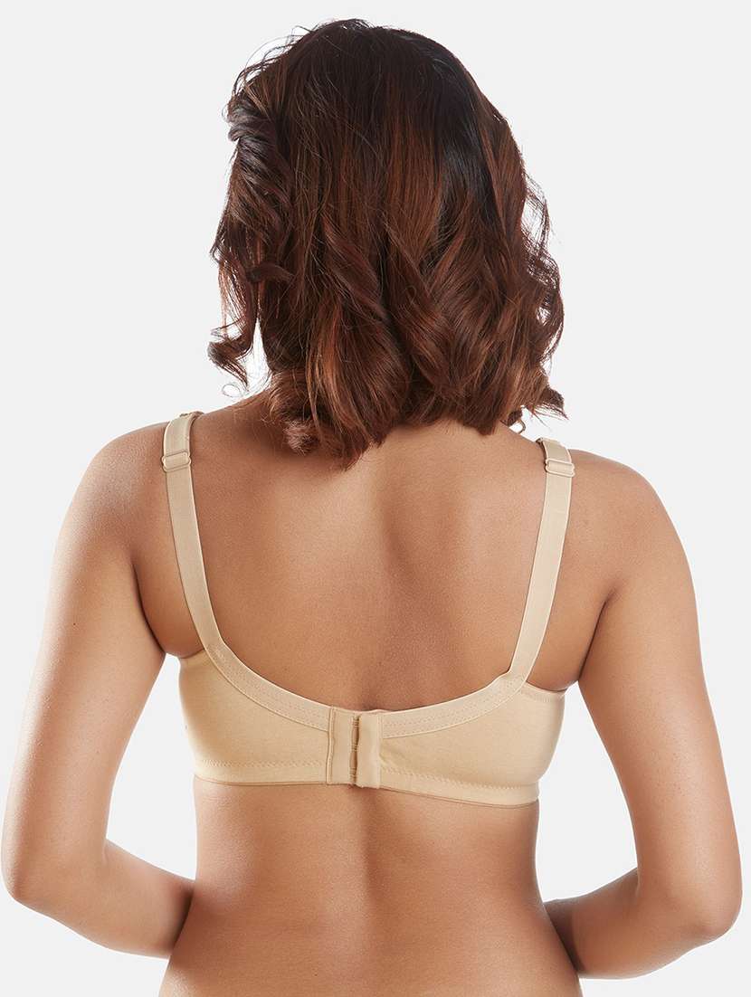women solid cotton t-shirt bra - 21386505 -  Standard Image - 2