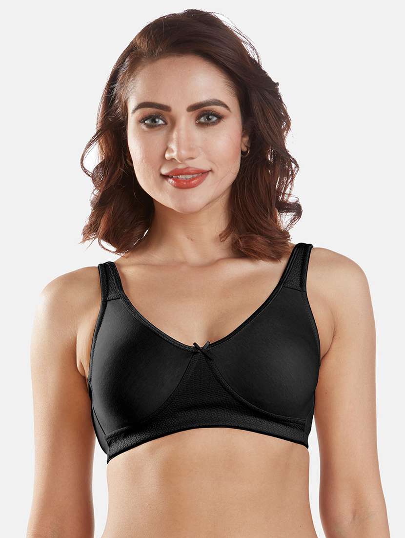 women solid cotton t-shirt bra