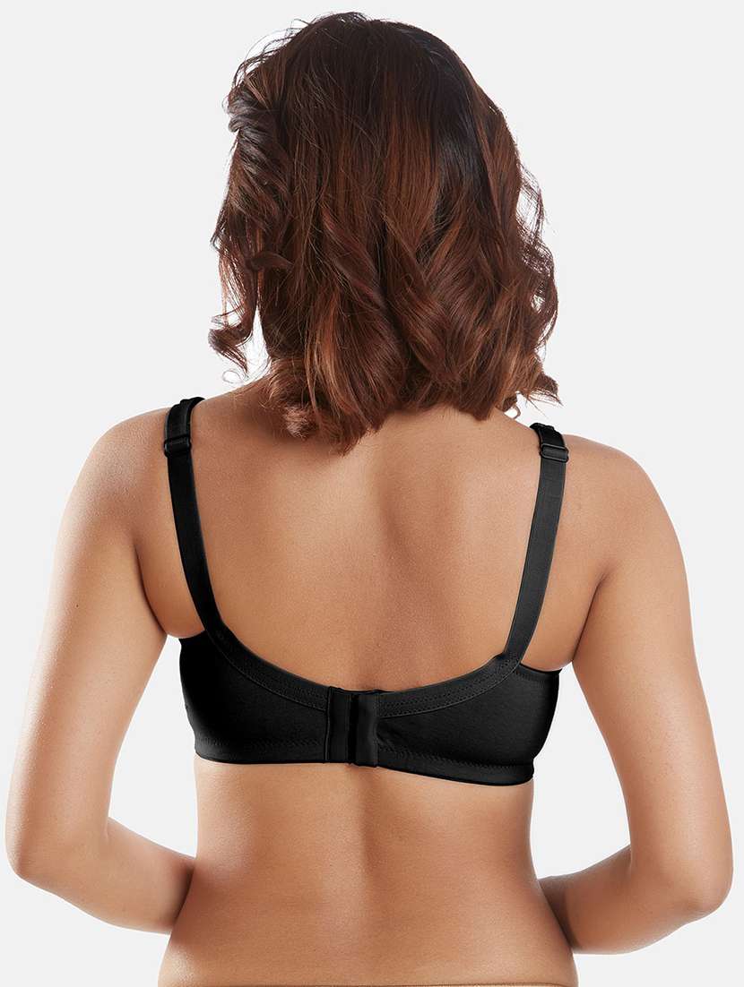 women solid cotton t-shirt bra - 21386509 -  Standard Image - 2