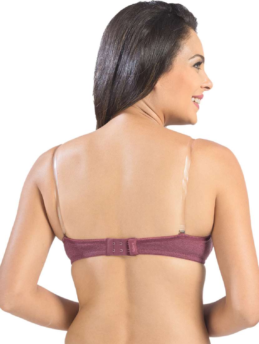 women maroon solids push up bra - 21386626 -  Standard Image - 2