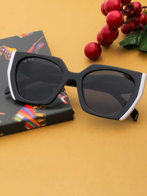 ted smith full rim square shape branded latest and stylish sunglasses | polycarbonate lens & 100 % uv protection | men & women - 21387322 -  Standard Image - 0