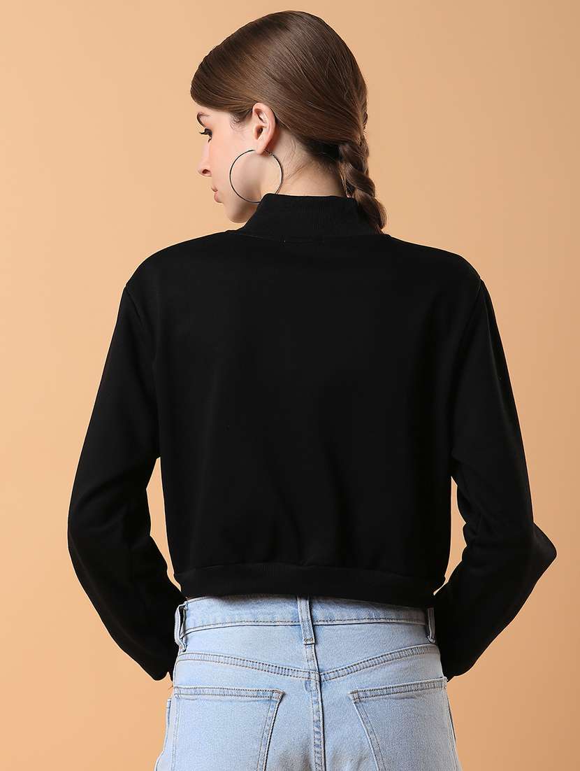 black plain sweatshirt - 21387365 -  Standard Image - 2