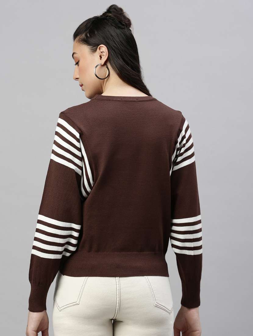 brown self-designed regular top - 21387412 -  Standard Image - 2