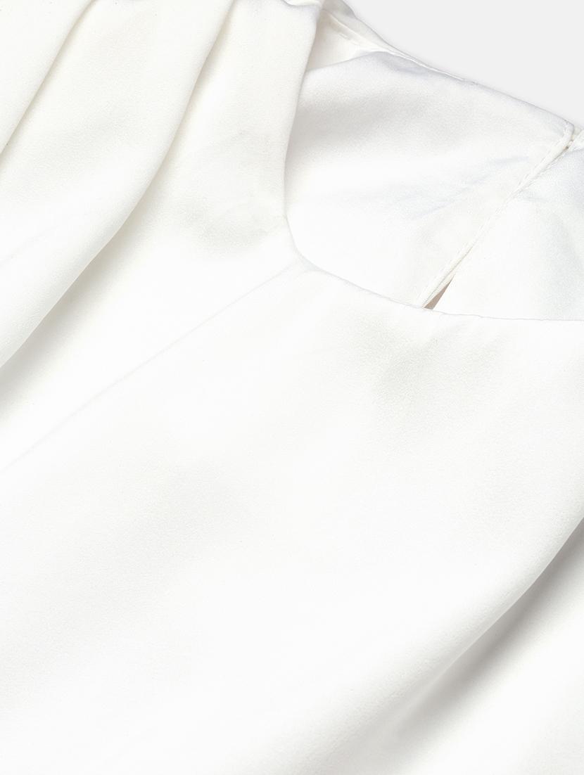 white solid tie back top - 21387419 - Standard Image - 7