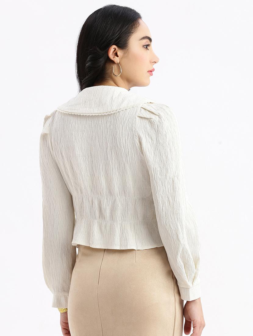 cream nylon regular top - 21387430 - Standard Image - 2