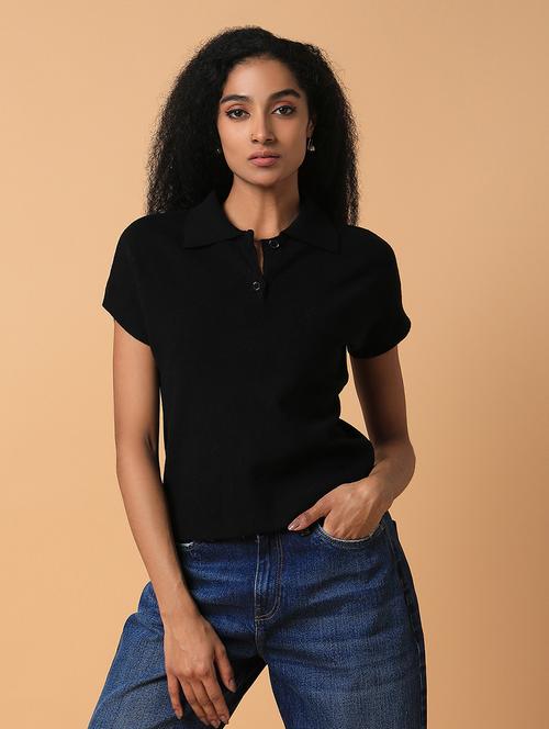 black acrylic regular top - 21387454 -  Standard Image - 0