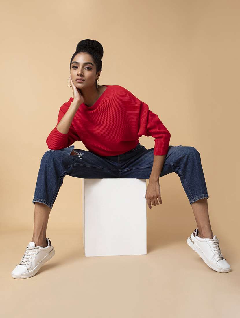 red acrylic regular top - 21387460 -  Standard Image - 7