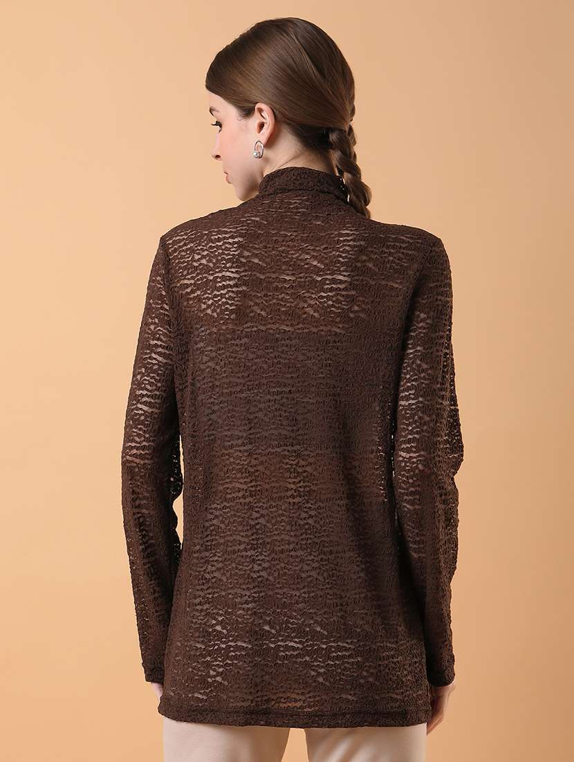 brown nylon regular top - 21387474 -  Standard Image - 2