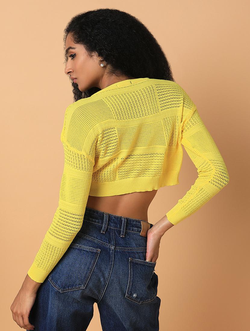 yellow self-designed regular top - 21387479 - Standard Image - 2