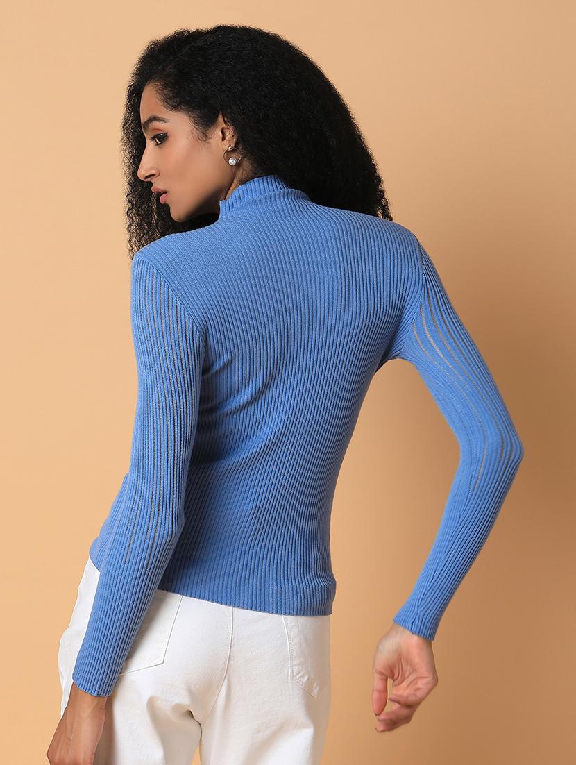blue solid regular top - 21387480 - Standard Image - 2