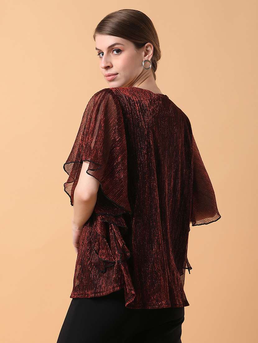 red solid regular top - 21387502 -  Standard Image - 2