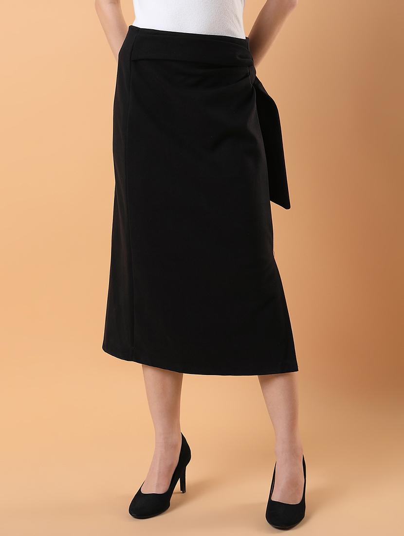 women black acrylic straight skirt - 21387520 -  Zoom Image - 0