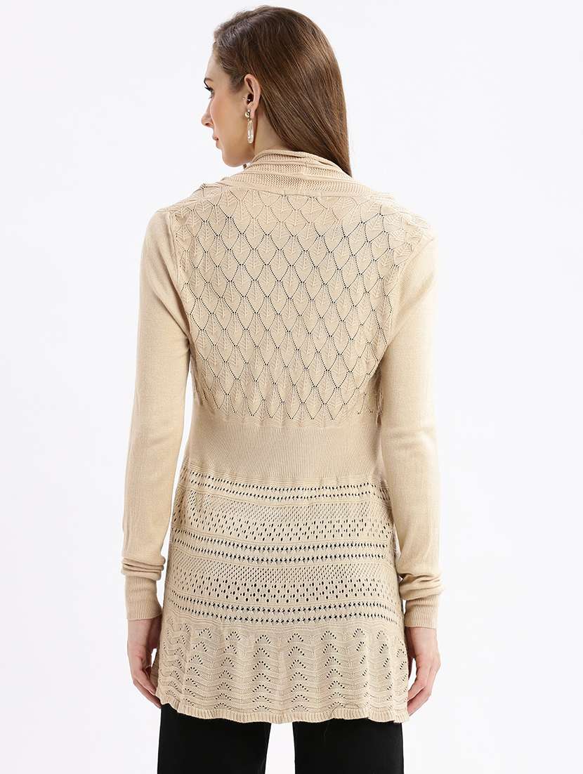 women beige self design regular shrug - 21387544 -  Standard Image - 2