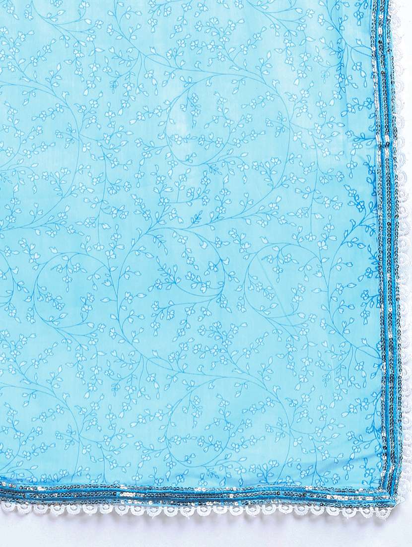 women floral kurta sharara set with dupatta - 21387687 -  Standard Image - 7