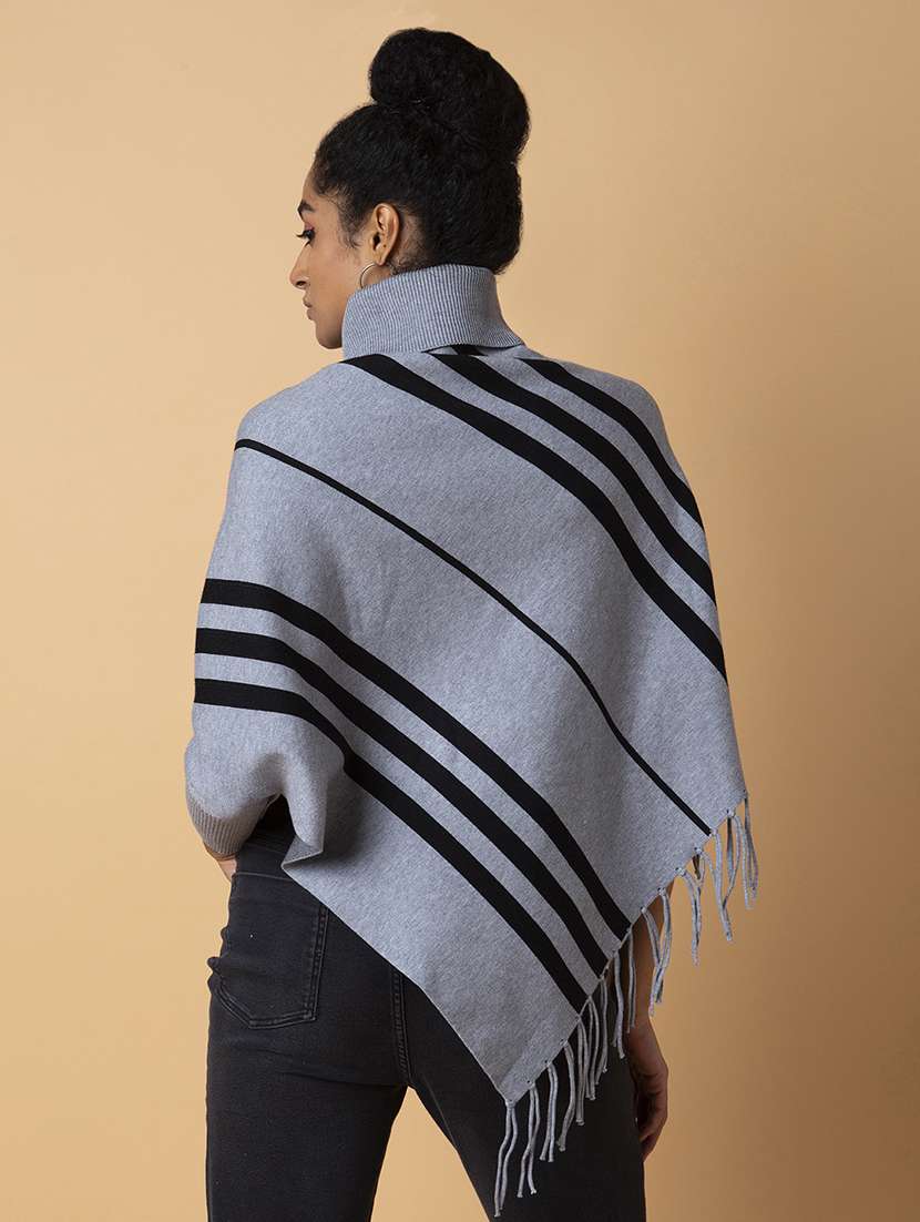 grey self-designed poncho - 21387731 -  Standard Image - 2