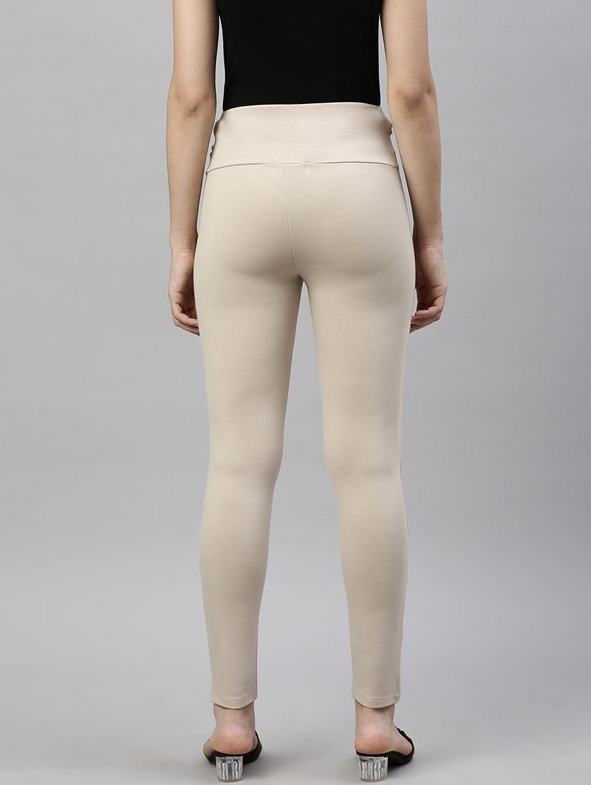 women solid high rise jegging - 21387760 - Standard Image - 2