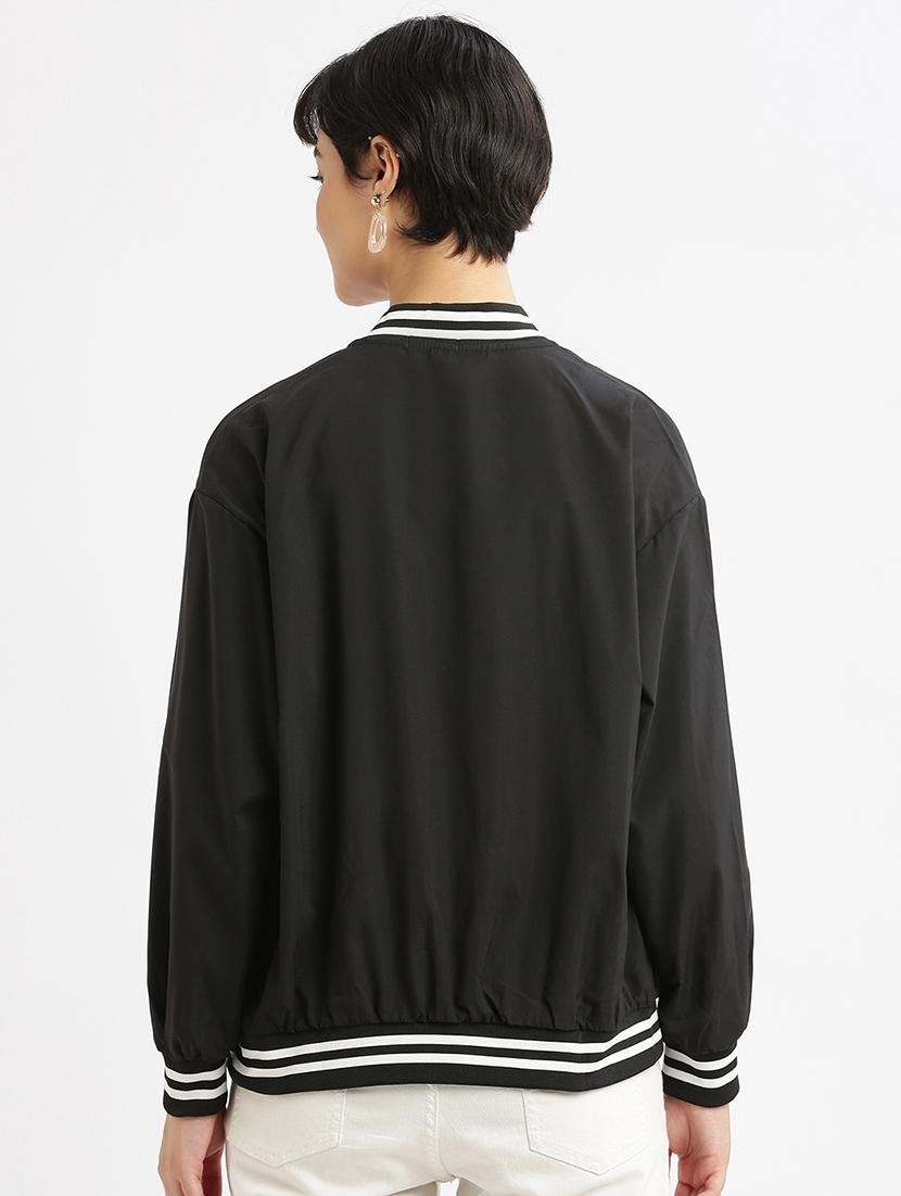 black varsity jacket - 21387769 - Standard Image - 2