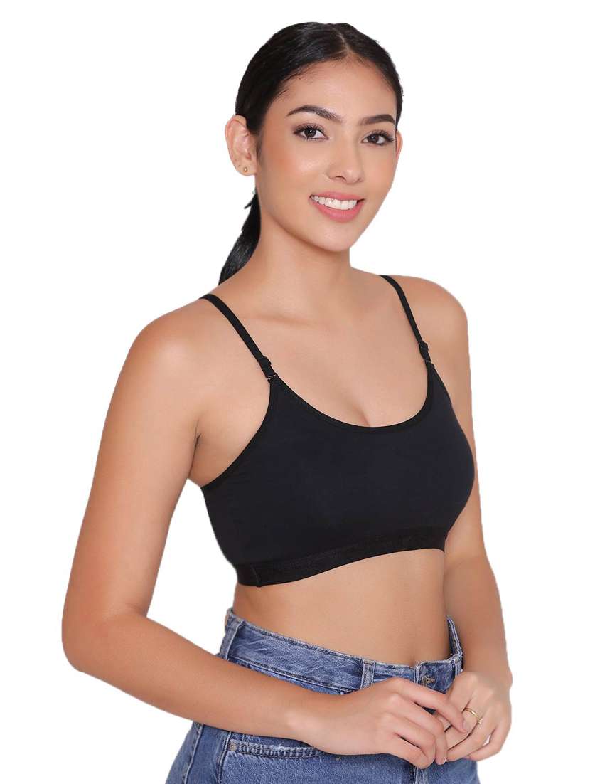 women pack of 3 solid sports bra - 21387835 -  Standard Image - 2