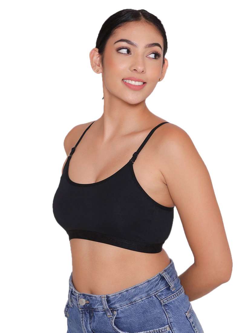 women pack of 3 solid sports bra - 21387837 -  Standard Image - 2