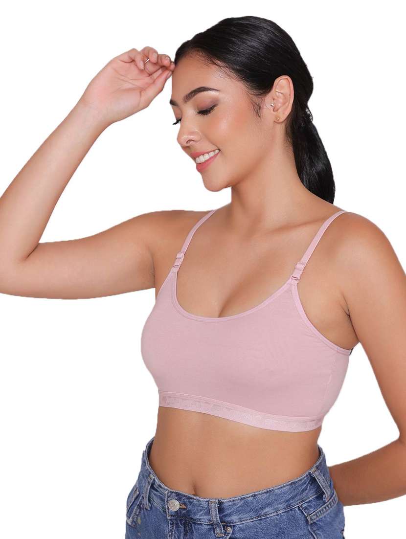 women pack of 3 solid sports bra - 21387839 -  Standard Image - 2