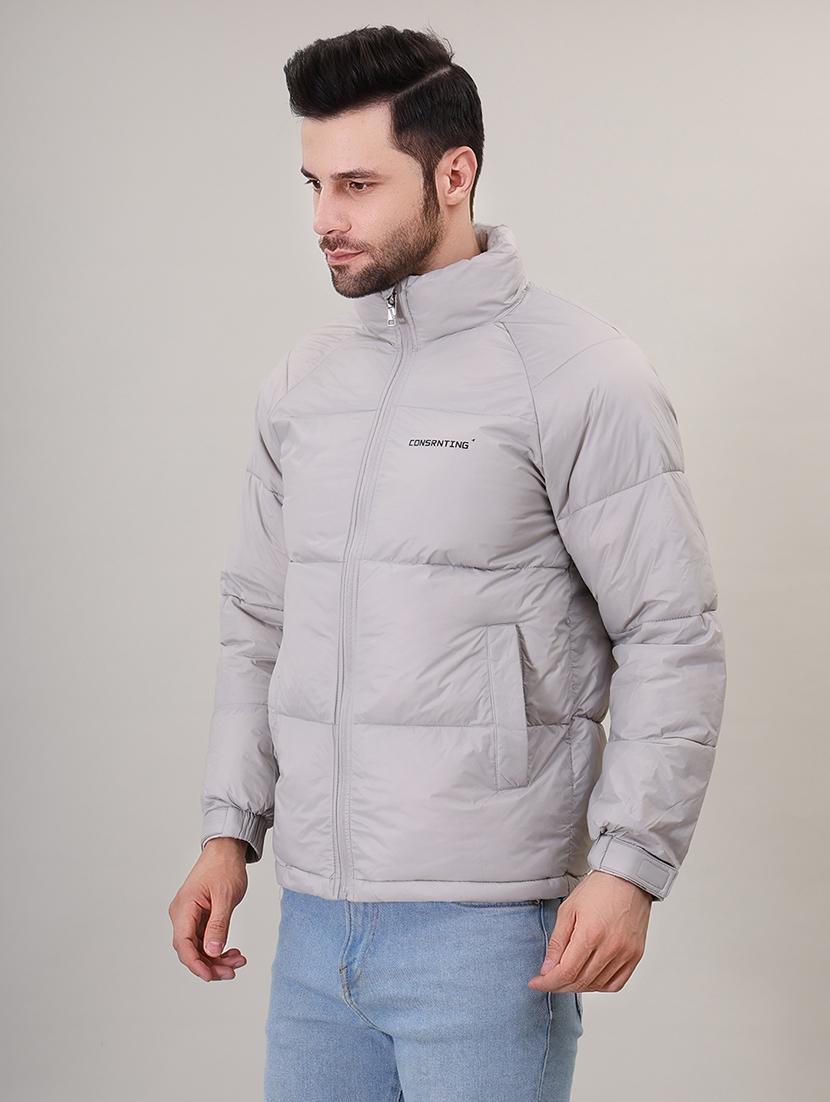 men solid bomber jacket - 21387975 - Standard Image - 2