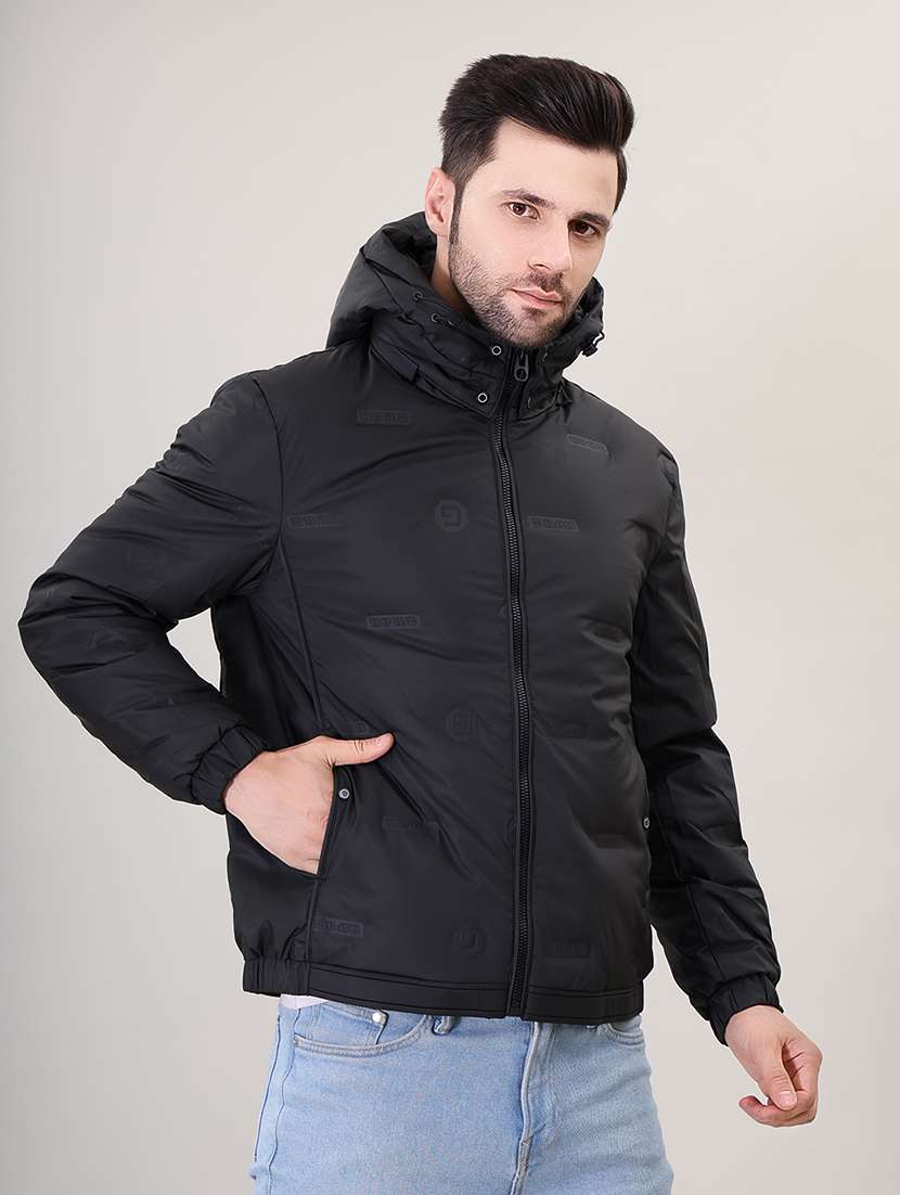 men solid bomber jacket - 21387977 - Standard Image - 2