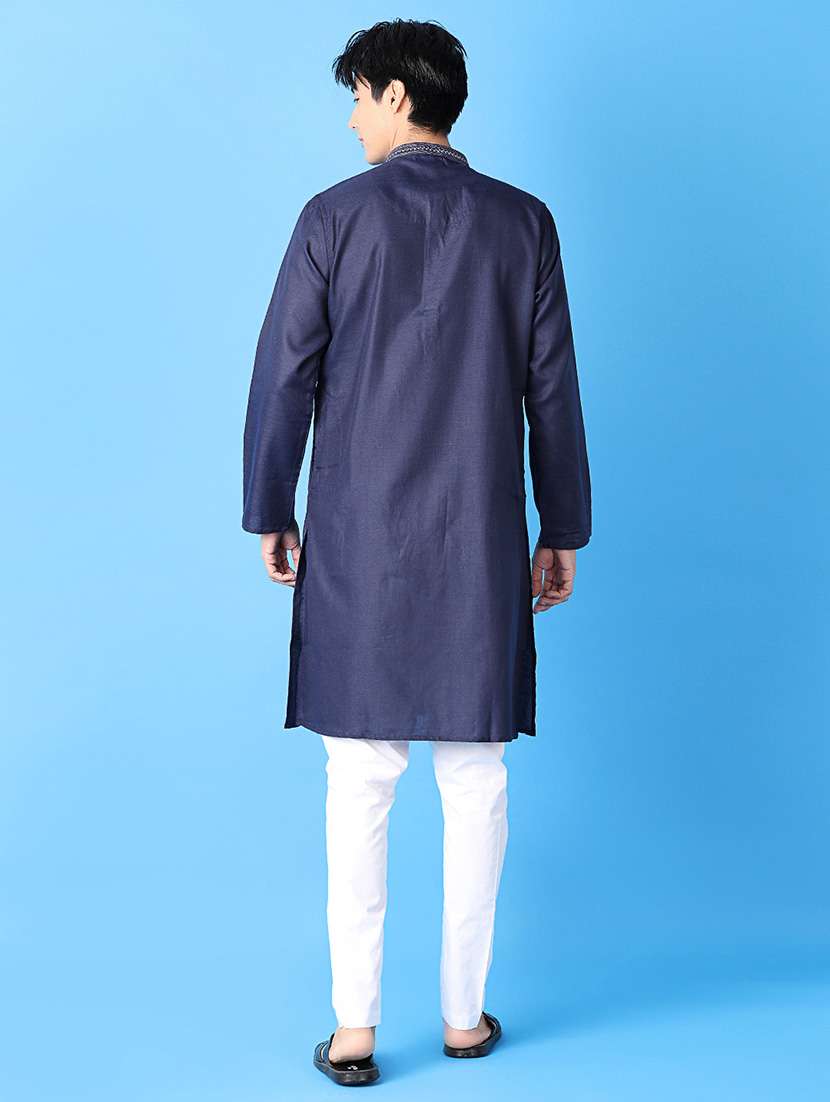 men solids kurta pyjama ethnic wear set - 21388082 -  Standard Image - 2
