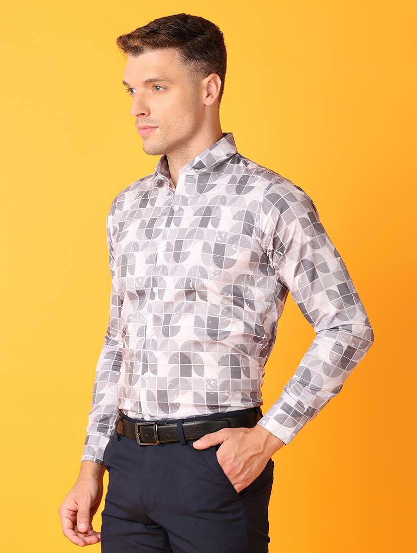 men printed collared formal shirt - 21388156 -  Standard Image - 2