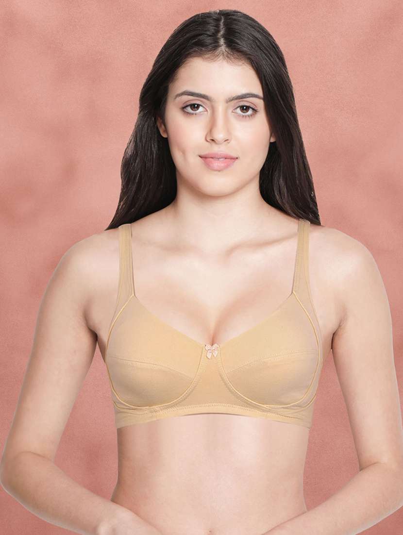 set of 2 multi colored cotton t-shirt bra - 21388444 -  Standard Image - 2