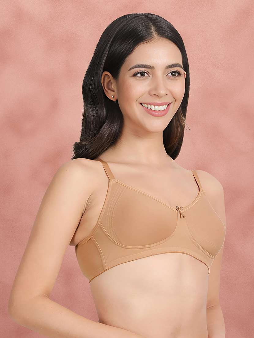 women pack of 2 solid t-shirt bra - 21388472 - Standard Image - 2