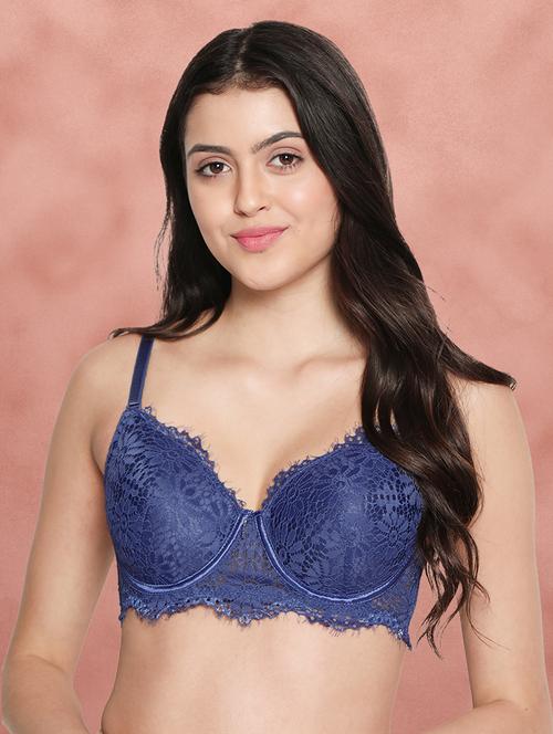 women self-designed lace balconette bra - 21388487 - Standard Image - 0