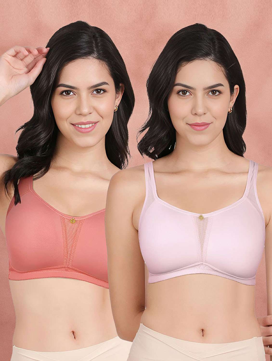 women pack of 2 minimizer bra