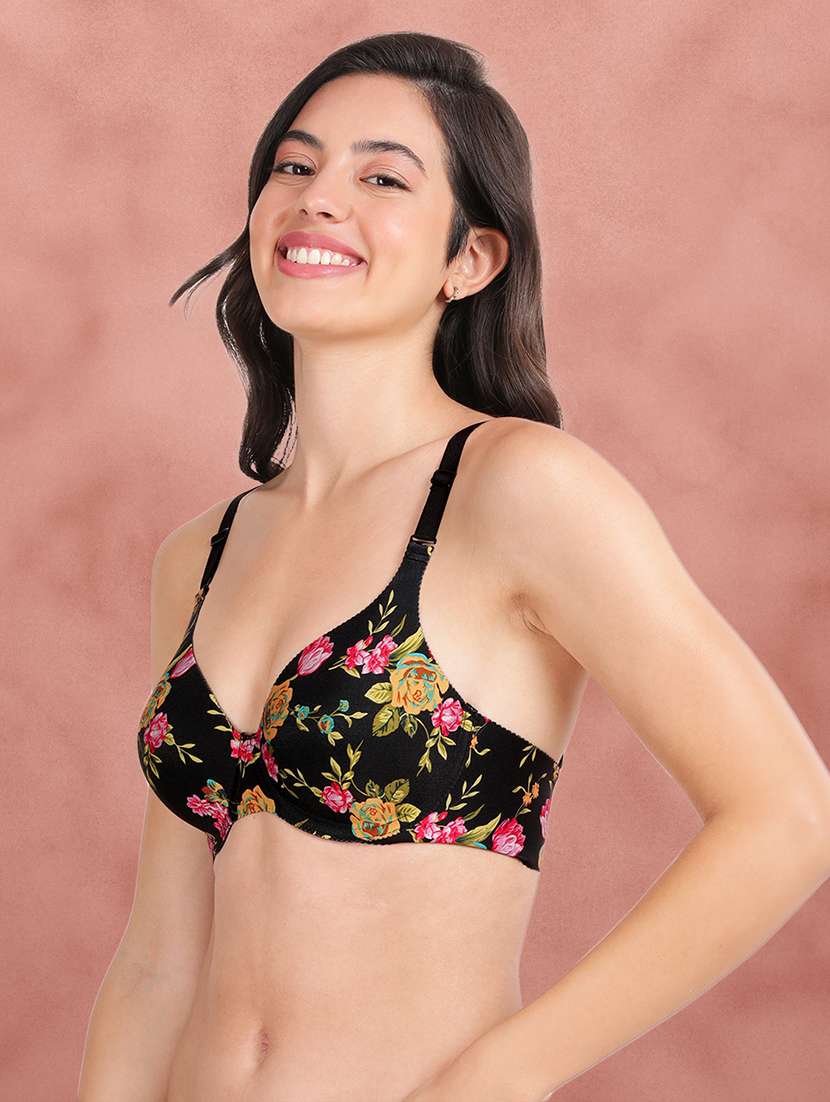 pack of 2 printed multi colored t-shirt bra - 21388526 -  Standard Image - 2