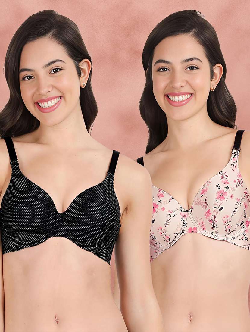 women pack of 2 t-shirt bra