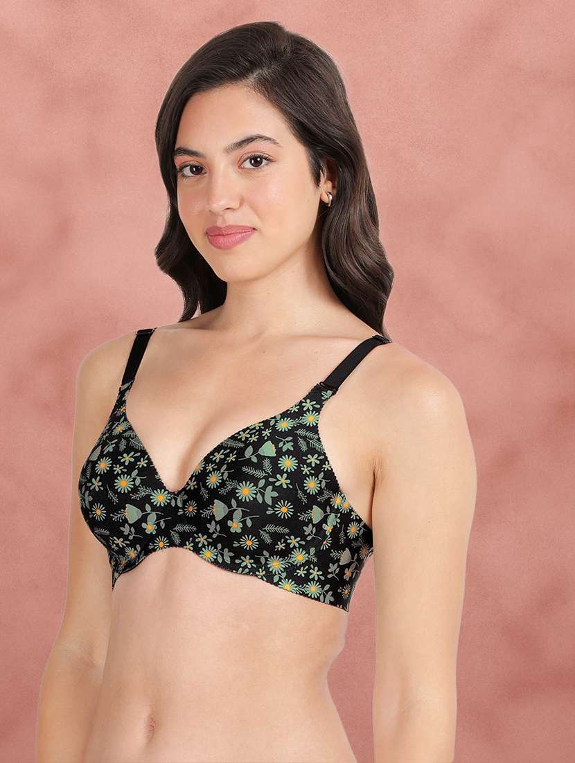 pack of 2 printed multi colored t-shirt bra - 21388547 -  Standard Image - 2