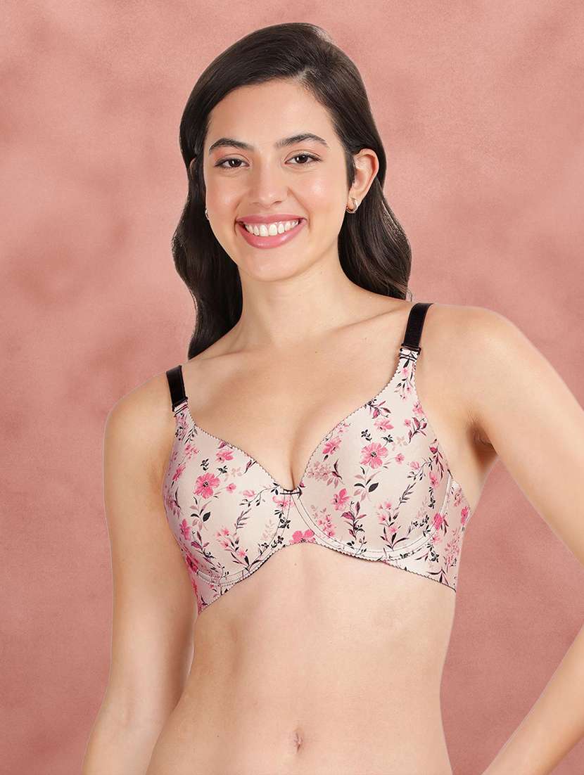 women printed t-shirt bra