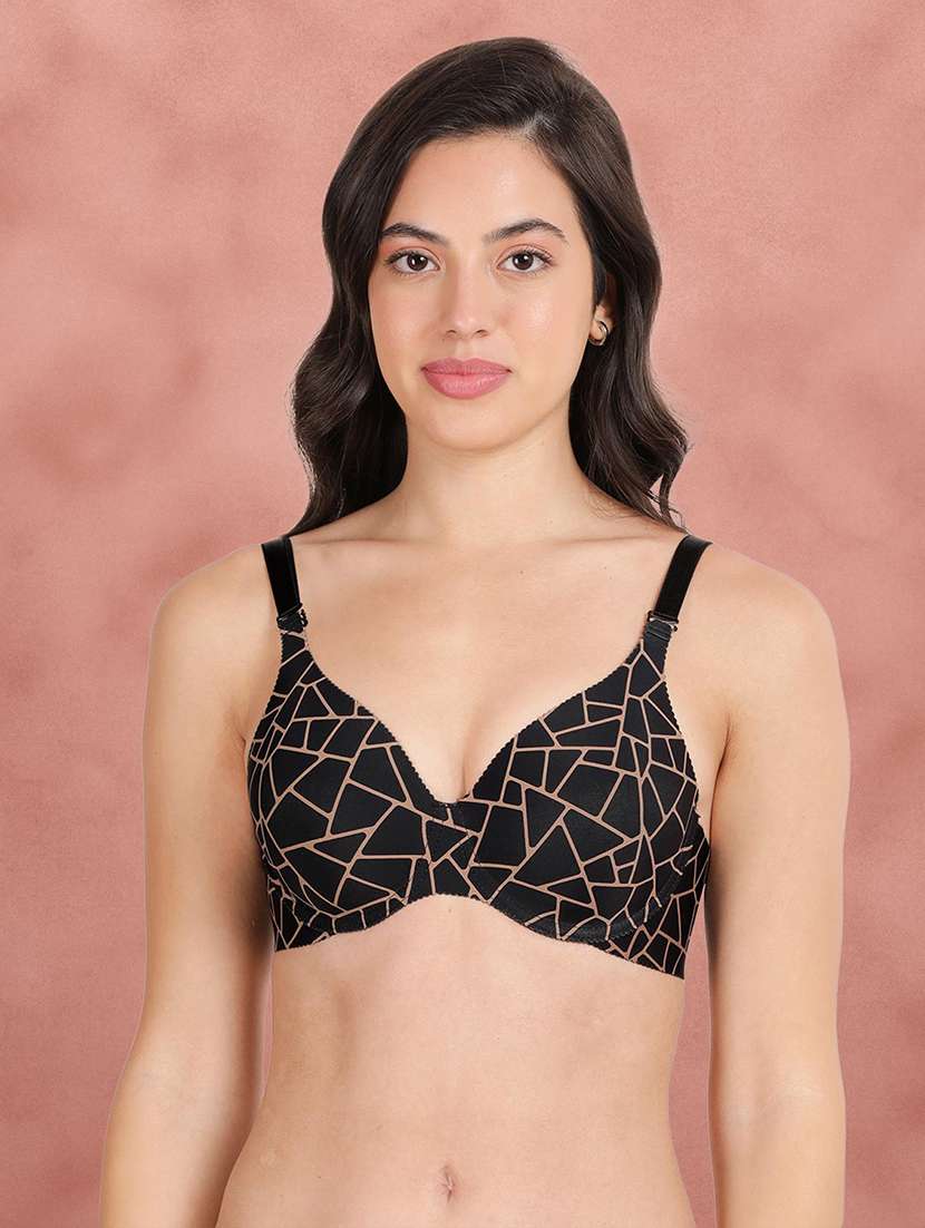 women printed t-shirt bra