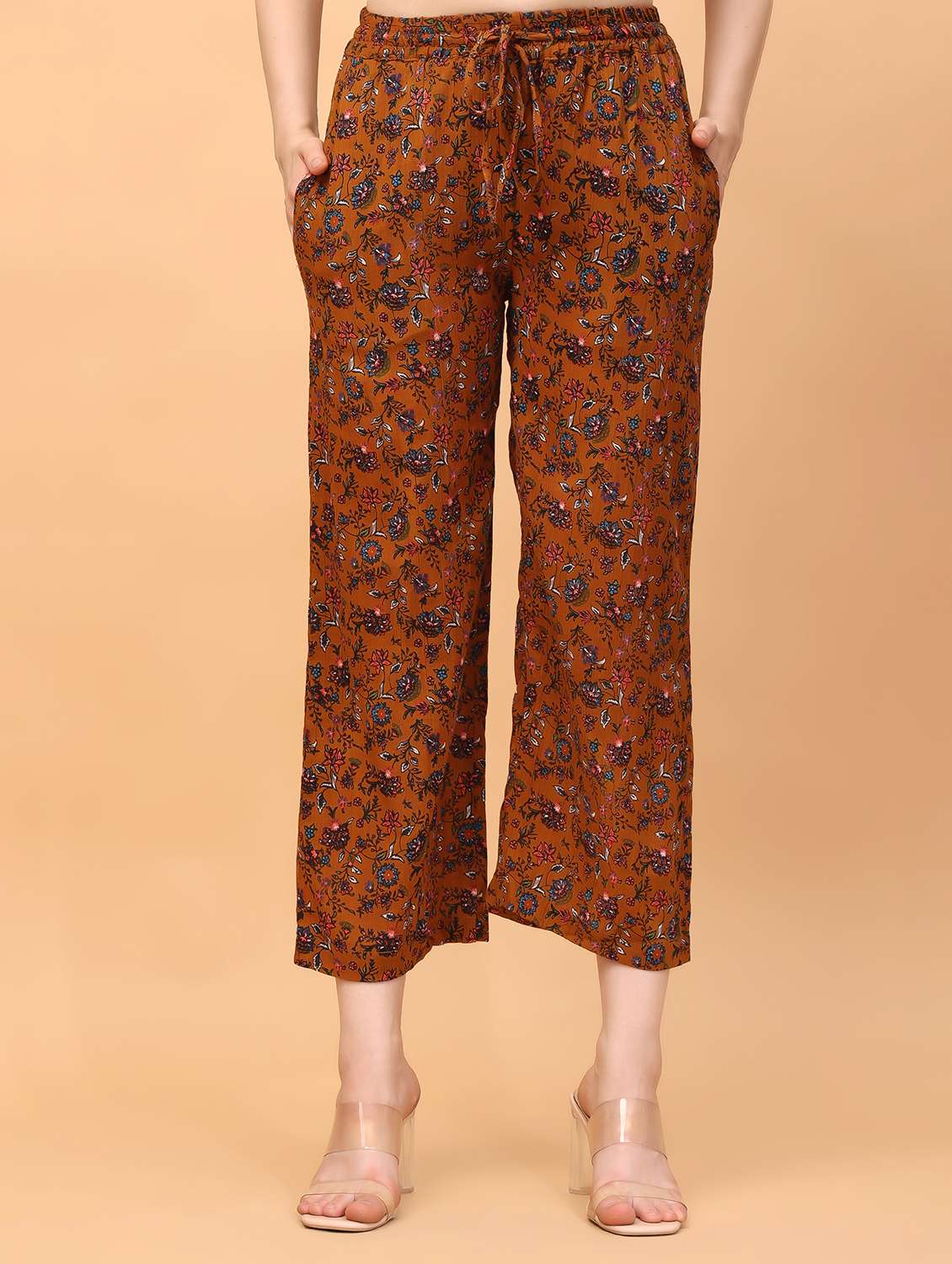 women printed rayon trouser - 21389113 - Zoom Image - 0