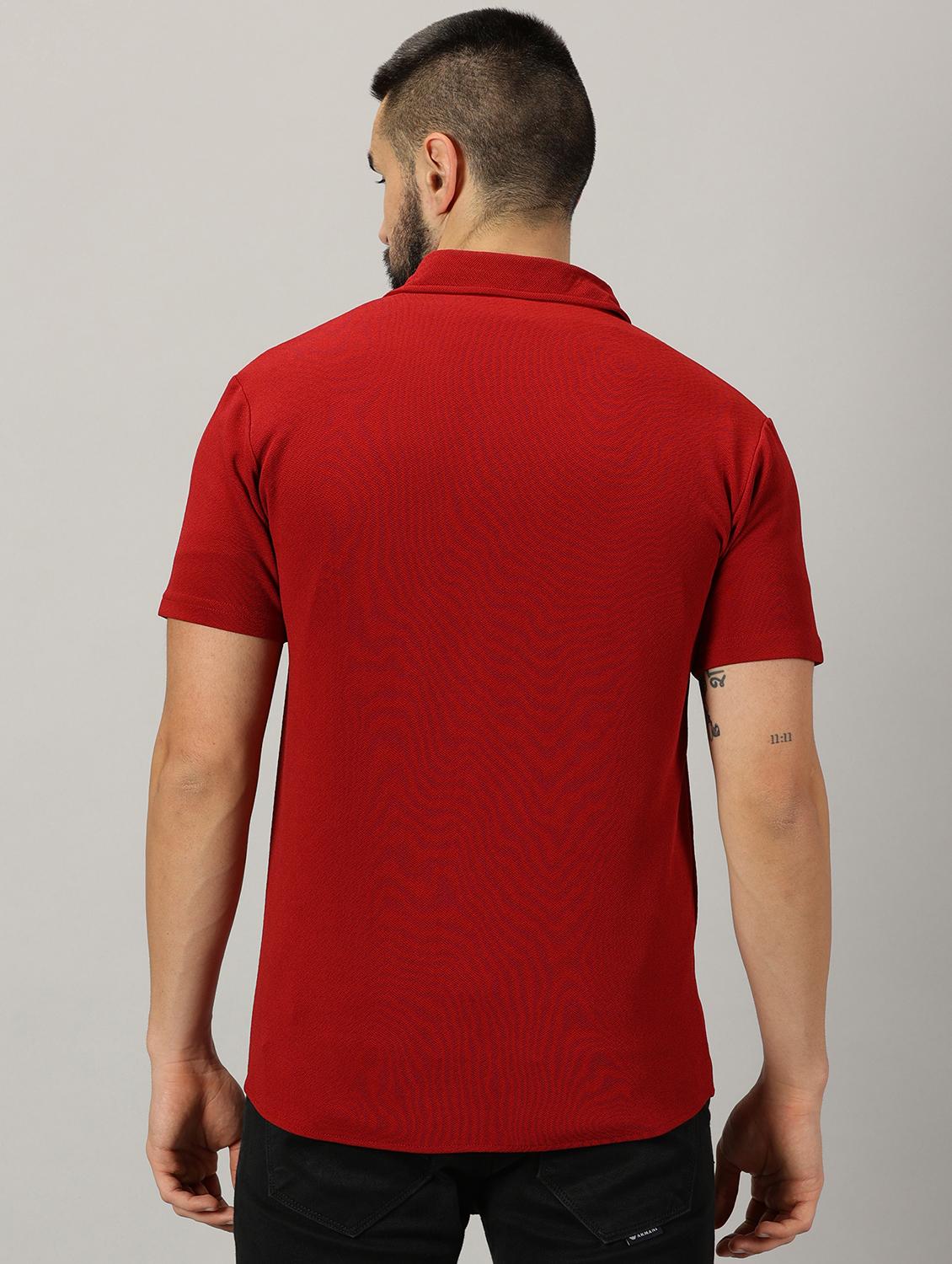 red solid cotton casual shirt - 21389157 - Standard Image - 2
