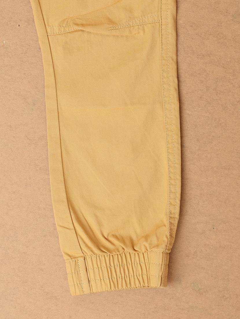 boys khaki solid joggers - 21389839 - Standard Image - 2